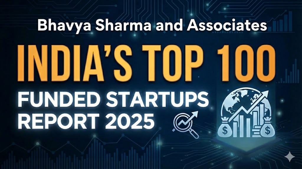 Bhavya Sharma and Associates Top 100 Funded Startups in India 2025