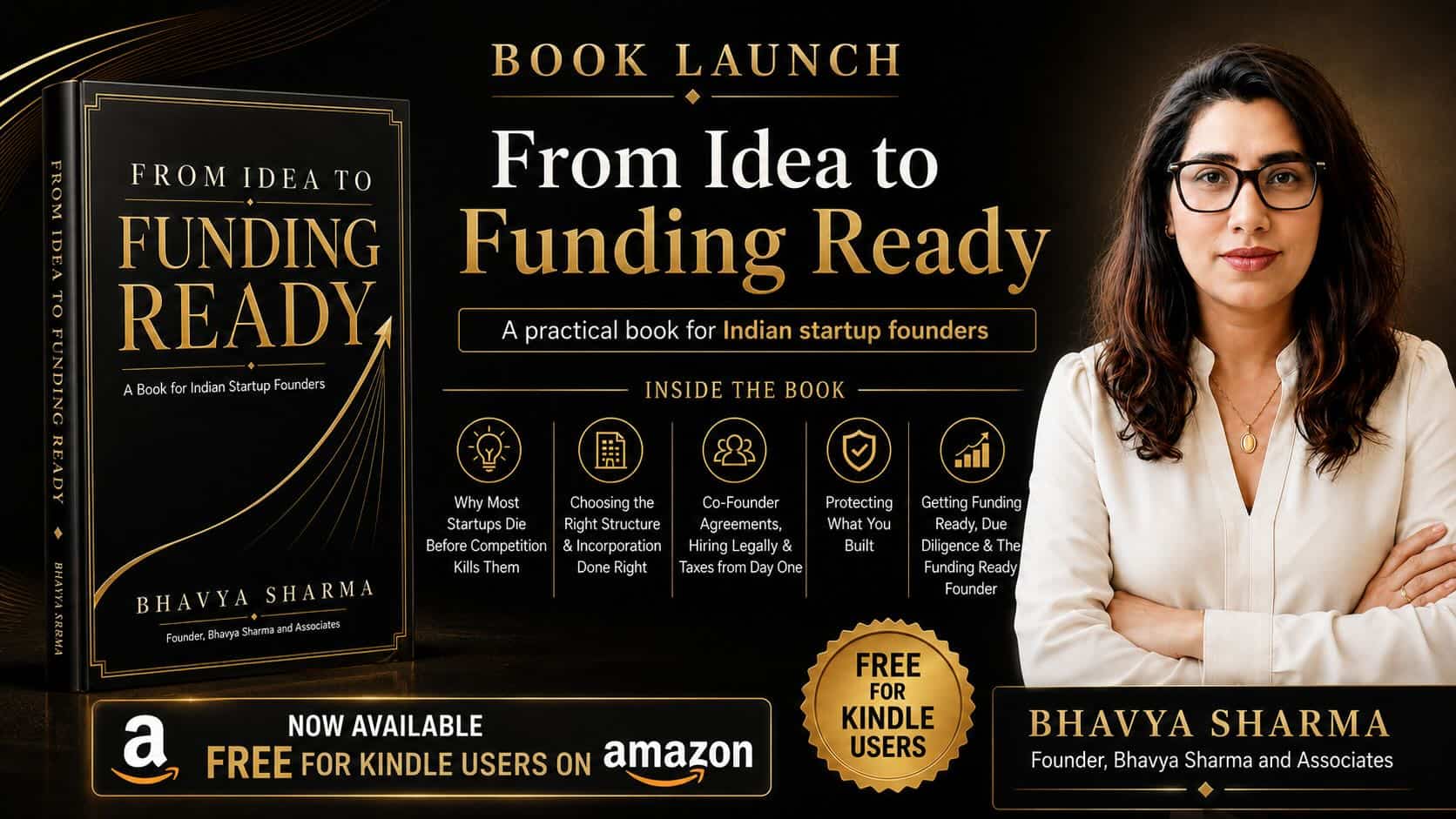 From Idea to Funding Ready book launch by Bhavya Sharma